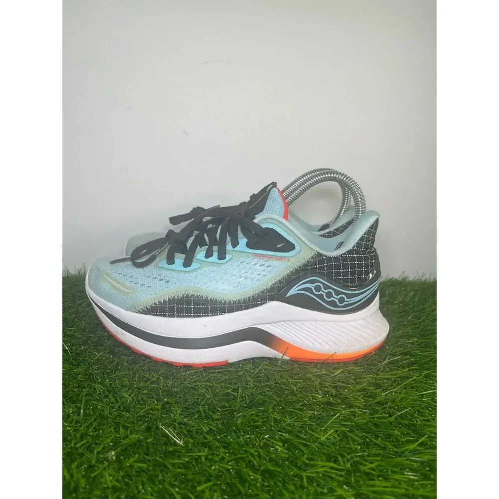 Saucony Endorphin Shift 2 Women’s Running Shoes Blue Glow/Black/Orange Size 5